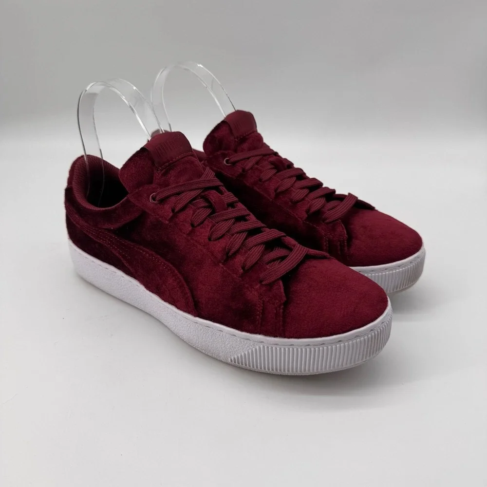 Puma Vikky Faux Suede Platform Velvet‎ Softfoam Sneakers 8 Streetwear Mob Money